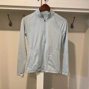 Adidas light blue golf pullover size small